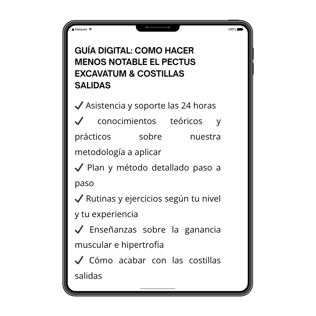 COMO HACER MENOS NOTABLE EL PECTUS EXCAVATUM & COSTILLAS SALIDAS